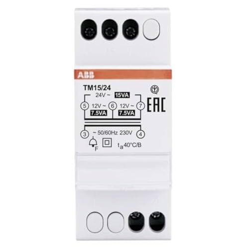 Transformador de tensión ABB TM15/24V para timbre e instalación segura