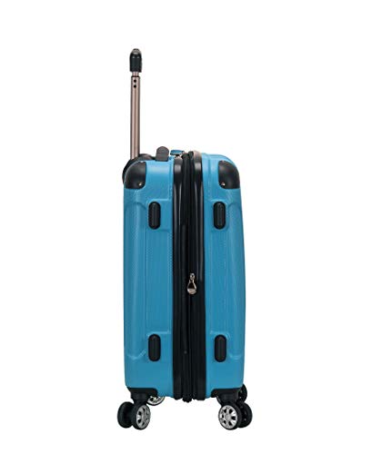Image of Rockland London Hardside Spinner Wheel Luggage, Turquoise, 3-Piece Set (20 /24 /28)