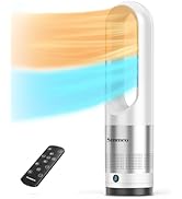 Ventilatore A Torre Senza Pale Senmeo 55cm | 8 Velocità, Telecomando, Timer 9h | Silenzioso Per Camera E Ufficio - Foto 4