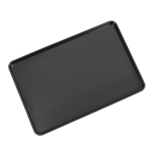 Mermajestic Molde para horno de restaurante, bandeja para galletas, molde para horno de cocina, bandeja de metal negro, resistente al calor hasta 220 °C, 60 x 40 x 3 cm