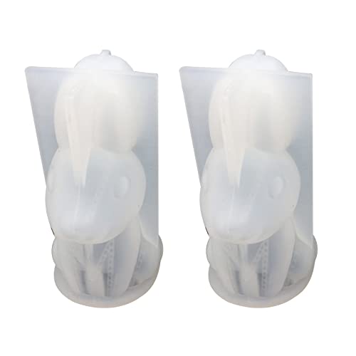 2個のPC/セットかわいい形状型シリコンワックスプラスター石鹸ゼリーフォンズーケーキワックスメルトのためのユニークなシリコーン型クリスマスメイキング