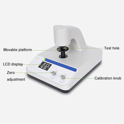Tester bieli, przenośny miernik cyfrowy ze źródłem światła LED, zakres pomiaru od 0 do 199,9, otwór Φ30 mm, idealny do tektury i papieru