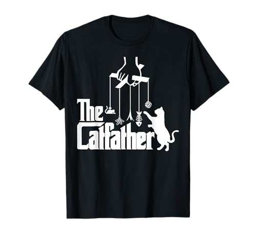 Funny Cat Dad Life The Catfather Fathers Day Mens Vintage T-Shirt