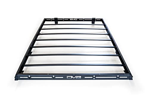 Full-Length Roof Rack for 2007-2018 Jeep Wrangler JK 4-Door | Mount Roof Top Tent | Bolt-On Installation | Multiple Tie Down Points | 300 lb Capacity | Multiple Accessories | DV8 Offroad