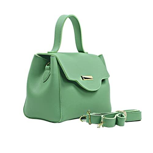 Bolsa Tote Feminina Com Alça de Mão e Transversal Removível (verde)