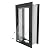 Liberty Pet Door for Walls | Clear Vinyl Dog & Cat Flap for Wall Installations | Durable & Rust-Free Aluminum Frame | Black, Large, Single Flap