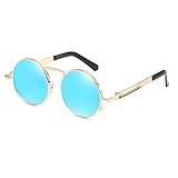 DISEÑO RETRO CLÁSICO: la colección de gafas de sol de estilo redondo clásico aún satisface las demandas actuales de la moda. Adecuado tanto para hombres como para mujeres. Traje para cualquier cara.