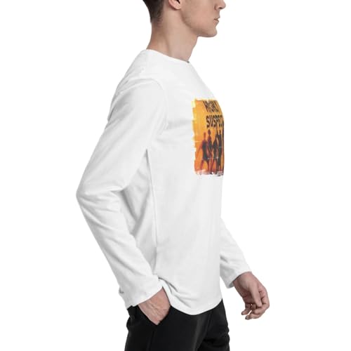 Camiseta de algodón de manga larga para hombre miniatura 3