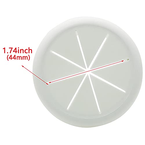 Hj Garden 1Pc 50Mm Desk Cord Grommets Flexible Cable Wire Hole Cover Set Wire Organizer For Office Home Pc Desk,White #TOP2