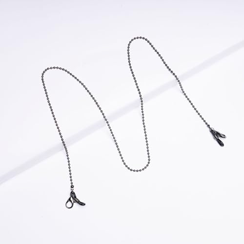 Image of Unisex Specs Holder Hook & Loop Anit Slip Eyewear Lanyard Metal Strap Chain
