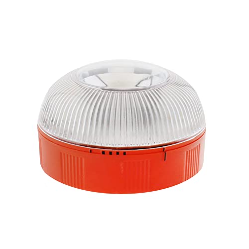 Luz de Emergencia Homologada DGT V16 para Vehículos, Base Magnética, Multifunción, Blanco frío