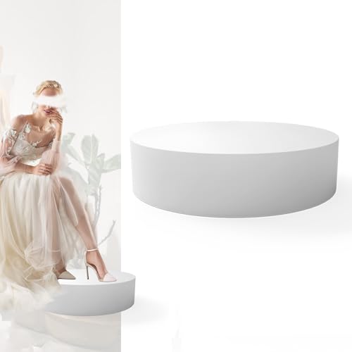 Jueraori 23.6x5.9in Round Mannequin Display Pedestal Stands, Bridal Shop Cylinder Plinth Raiser Stand, Party Event Decor Platform Base Tables For Model Comic-Con Air Conditioner Heightening Boutiques