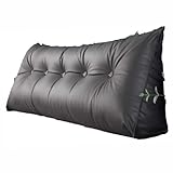 Almohada triangular de cuña con bolsillos laterales, respaldo largo para dormir y leer, tamaño individual, 20 x 8 x 20 pulgadas, cómoda almohada de posicionamiento para cama
