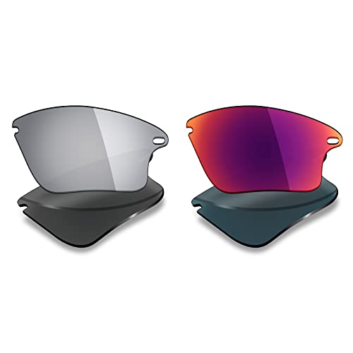 Image of Mryok 2 Pair Polarized Replacement Lenses for Oakley Fast Jacket XL Sunglass - Options