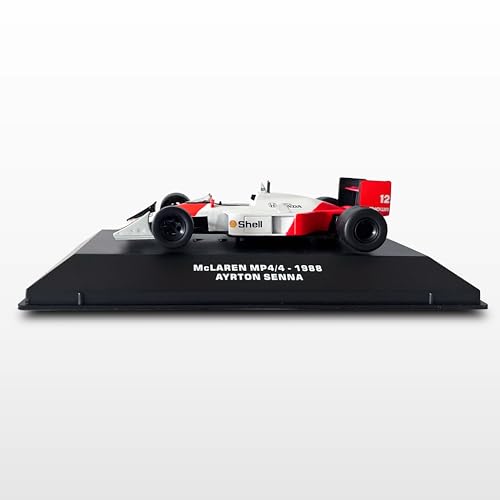 LUPPA McLaren MP4/4 1988, Ayrton Senna, Fórmula 1/Carro Metálico Diecast/Carro em Escala e Série Col