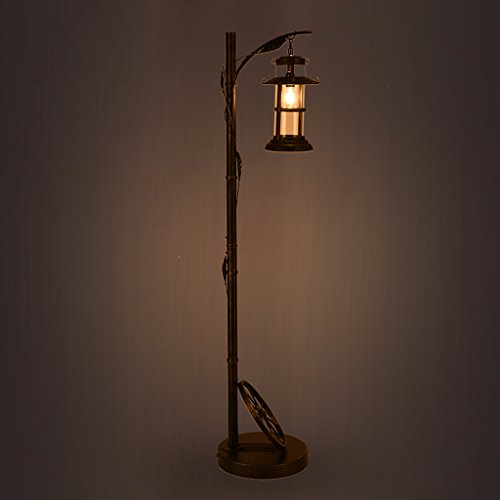 Preisvergleich Produktbild Modeen LOFT Retro Klassische Glas Lampenschirm Stehleuchte Schönheitssalon Operationstisch Wohnzimmer Persönlichkeit Kreative Studie Bar Stehlampe Eisen Bodenleuchte Dekoration Beleuchtungskörper