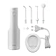 Panasonic Series 600 Ultraschall-Munddusche EW-DJ67-W303, Zahndusche, Munddusche kabellos, 200 ml, IPX7, 2 Ultraschalldüsen, 1 kieferorthopädische & 1 Zungenreinigungsdüse, 5 Wasserdruckstufen, Weiß