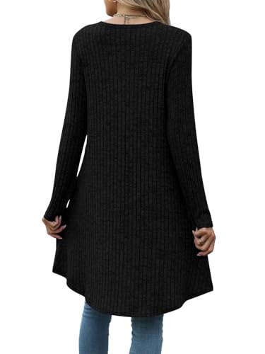 Naggoo Long Tunic Tops for Women for Leggings Long Sleeve Henley Shirts High Low Fall Sweaters M-3XL2