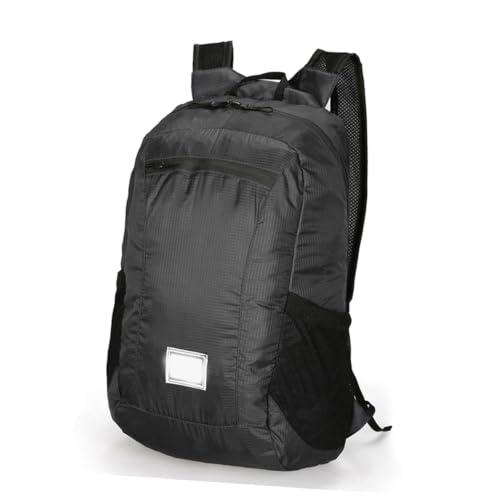 Mochila plegable ligera para senderismo y camping negra miniatura 4
