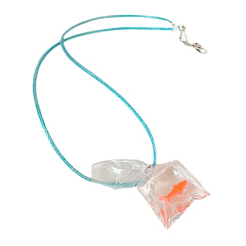 Collier poisson léger anti inconfort avec chaîne fine et élégante