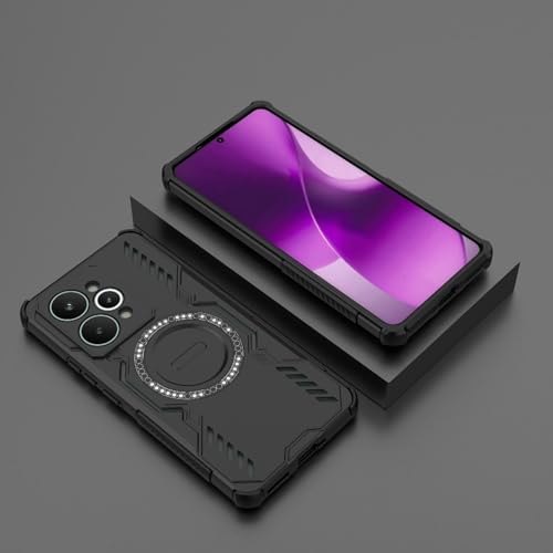Image of Back Cover Case for Realme 15 Pro 5G | 360 Protection Mobile Phone Case Mag-Safe | Camera Protection | Back Cover for Realme 15Pro 5G / Realme 15 Pro 5+G - Black TPU+PC