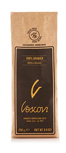 V Vescovi 100% Arabica Ground Espresso – Medium...