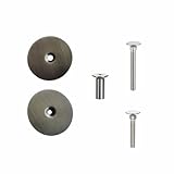 BE-TOOL Door Hole Cover, Steel Easy-Install, Door Bolt Cover Plate, Home Repair Entry Drawers(Antique Bronze)