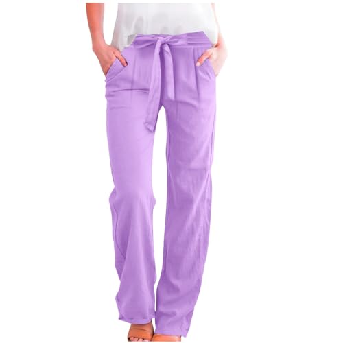Pantalon de plage fluide en tissu avec poches pour les vacances d'été