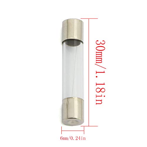 Magic&Shell 72 Pcs 6X30Mm Quick Blow Glass Fuse Fast-Blow Glass Fuses Assorted Kits With Plastic Box 250V 0.5-30A #TOP4