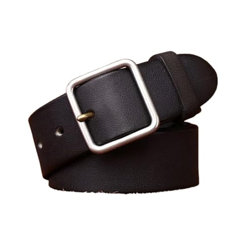 Ceinture en cuir pleine fleur noire 3,8 cm idéale pour vos jeans décontractés