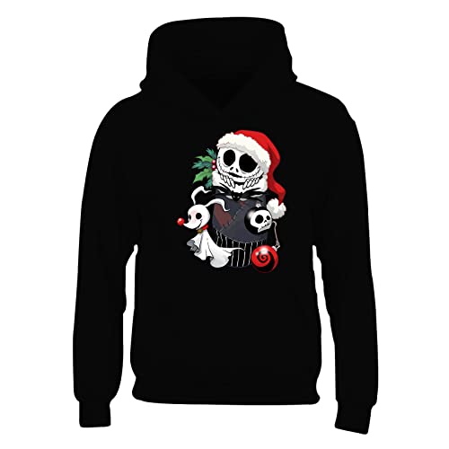Pull à capuche pour homme Motif Jack Skellington L'Étrange Horor de monsieur Jack, Noir , XXL
