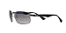 Ray-Ban RB3478 Rectangular Sunglasses, Gunmetal Frame/Blue Polarized Lens, 60 mm