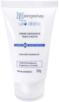 Creme Hidratante Facial Hipoalergênico Uso Diário Alergia