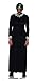 UNDERWRAPS Damen Horror-Kostüm, volle Länge, Kleid - Mutter, schwarz / weiß, X-Small