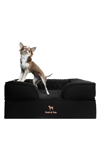 NOAH & PAW Dog Bed, Orthopedic Memory Cooling Foam (2X Base) 28x23x11in