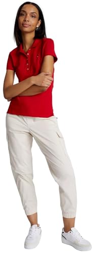 Image of Tommy Hilfiger Women's Solid Short Sleeve Pique Polo Shirt