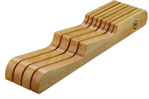 Victorinox 7-Slot In-Drawer Wood Knife Tray Organizer, 7.7065.95