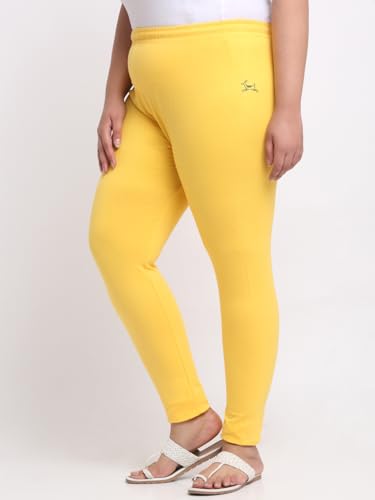 Image of Soft Cotton Ankle Lenght Solid Regular and Plus 35 Colours Leggings for Womens and Girls (Sizes :- M to 6XL)
