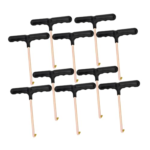 balacoo 10Pcs Portable Shoelace Tighteners Durable Hockey Skate Pullers Professional Lace Hooks for Ice Skates Boots More Versatile Easy to Use and Lace Tools