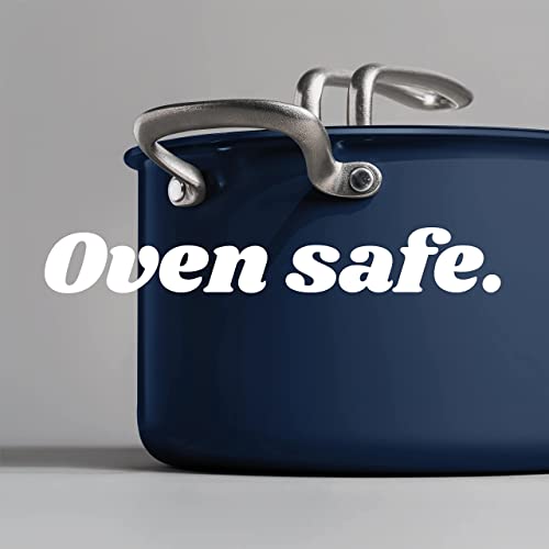 Nontoxic, Nonstick Bpa-Free Risa Kitchen Stock Pot With Lid And Pot Holders For Gas, Electric, & Induction Stove By Eva Longoria - Deep Blue #TOP6