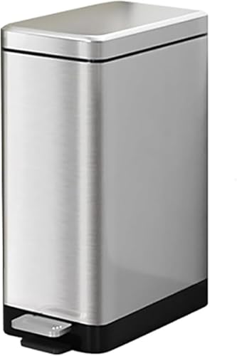 AOBOPOステンレススリムペダル式ゴミ箱 省スペース多場面対応 ペダル開閉衛生的 高密閉 + 静音設計 指紋防止易メンテナンス 高耐久長持ち おしゃれデザイン)
