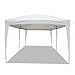 GOUTIME 10x20 Pop Up Canopy Tent with Removable Sidewalls for Outdoor Graduation Party Events,White Easy Up Commercial Gazebo Tents for Parties,Patios,Backyard