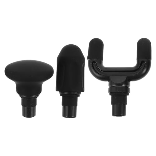 1 juego de cabezales reemplazables para masajeador percusivo: cabezales de silicona de 12-13 mm para masaje profundo de tejidos, recuperación post-entrenamiento y atletas miniatura 1