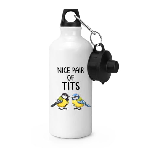 Gift Base Nice Pair of Tits Blue Tits Sports Bottle
