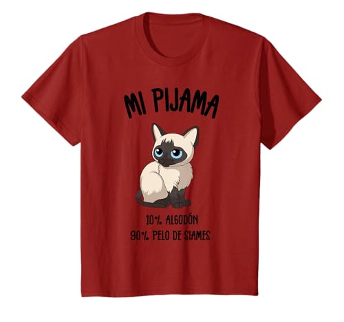 Gato Siamés Regalo Pijama Divertida Camiseta Gato Siamés Regalo Pijama Divertida Camiseta