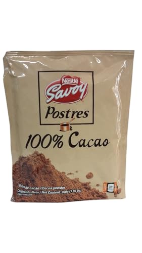 SAVOY - POLVO DE CACAO - SAVOY POSTRES - 100% CACAO - 200 GRAMOS