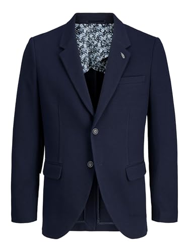 JACK & JONES Jprmartin Leeds Hr02 Sn Blazer en Jersey pour Homme, Bleu Nuit, 54