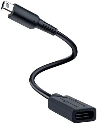 Mcbazel USB-C to 3DS/2DS/NEW 3DS XL/NDSI/3DS XL Charging Cale, Type C to 3DS Charger Cord, Black