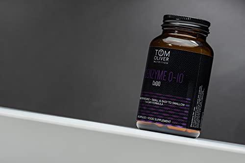 Tom Oliver Nutrition - Ubiquinone CoQ10 Pure Coenzyme Q10 100mg, Naturally Fermented, Made in The UK & Vegan Friendly