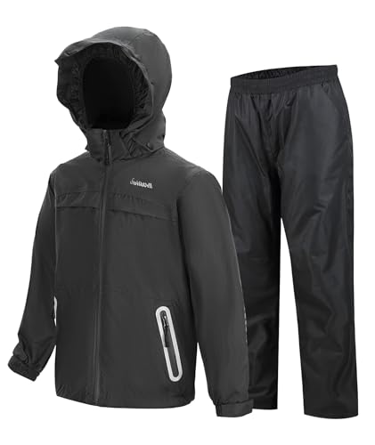 Swisswell Kids Rain Suit Boys Girls Rain Gear Waterproof Youth Rain Jacket And Pants For Golf Fishing cover